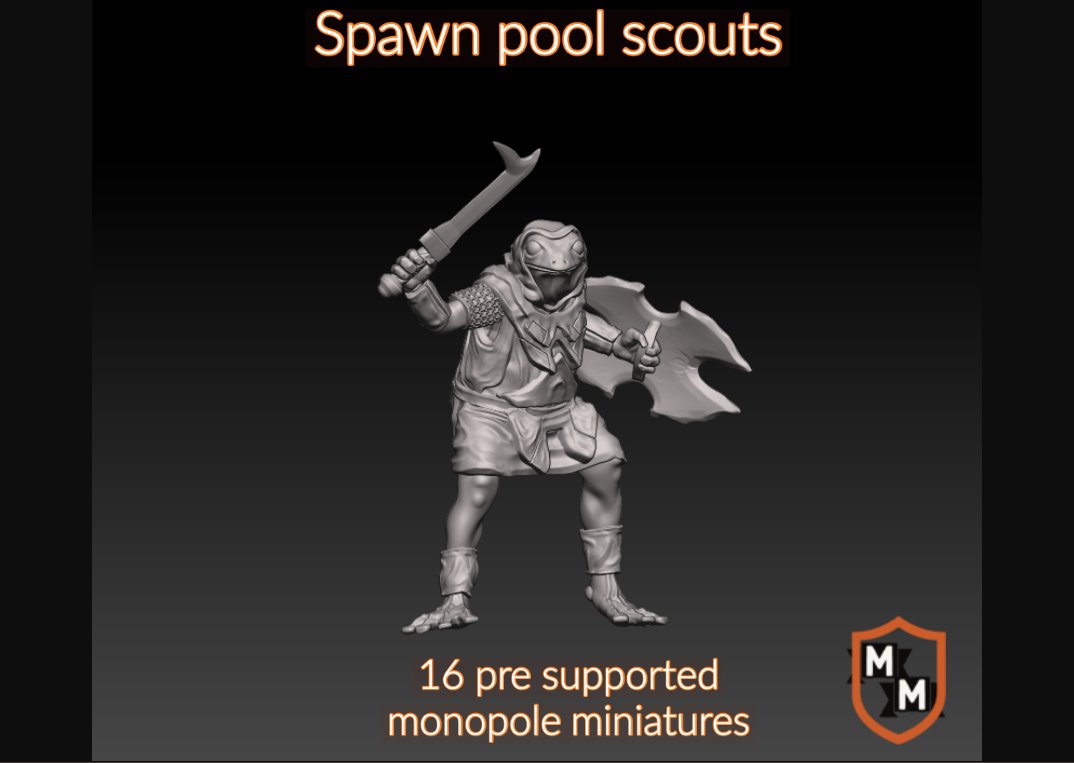 MurraysMinis's tweet photo. spawn pool scouts are now available on my mini factory! #dnd #warhammer #3dprinting https://t.co/4vgWjQaXUM https://t.co/DydG2Z49eU