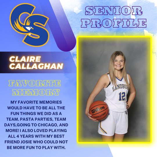 Senior Profile #1: Claire Callaghan!!