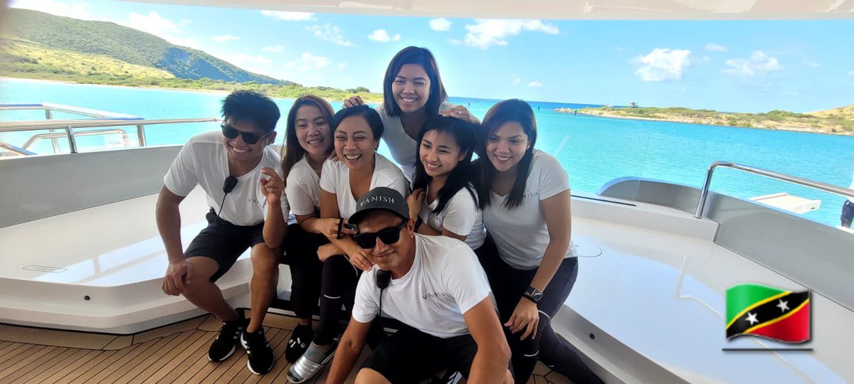 captdh's tweet image. Crossing done in St Kitts