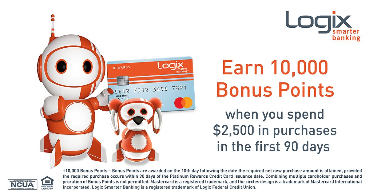 LogixFCU's tweet photo. #Logix Platinum Rewards 💳 Mastercard® carries one of the best credit card #rewardprograms around! Plus #autorental coverage, trip cancellation insurance, and more.

📋 Apply at https://t.co/vWf5E5pjZa and enjoy these outstanding perks and benefits! #SmarterBanking https://t.co/Hm4BG1nrEx