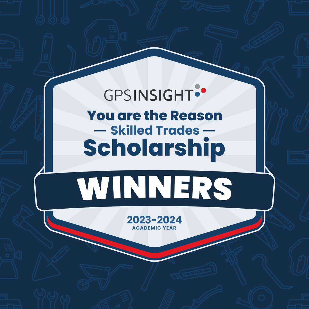gpsinsight's tweet photo. We're excited to announce the winners of our #GPSInsight 'You are the Reason' #SkilledTrades Scholarship! We awarded two $10,000 scholarships and three $500 honorable mentions. Congrats to Michael Lyons and Jacob Paquette & our honorable mentions! - https://t.co/WvfhfIoF7q https://t.co/49VCKw0D6f
