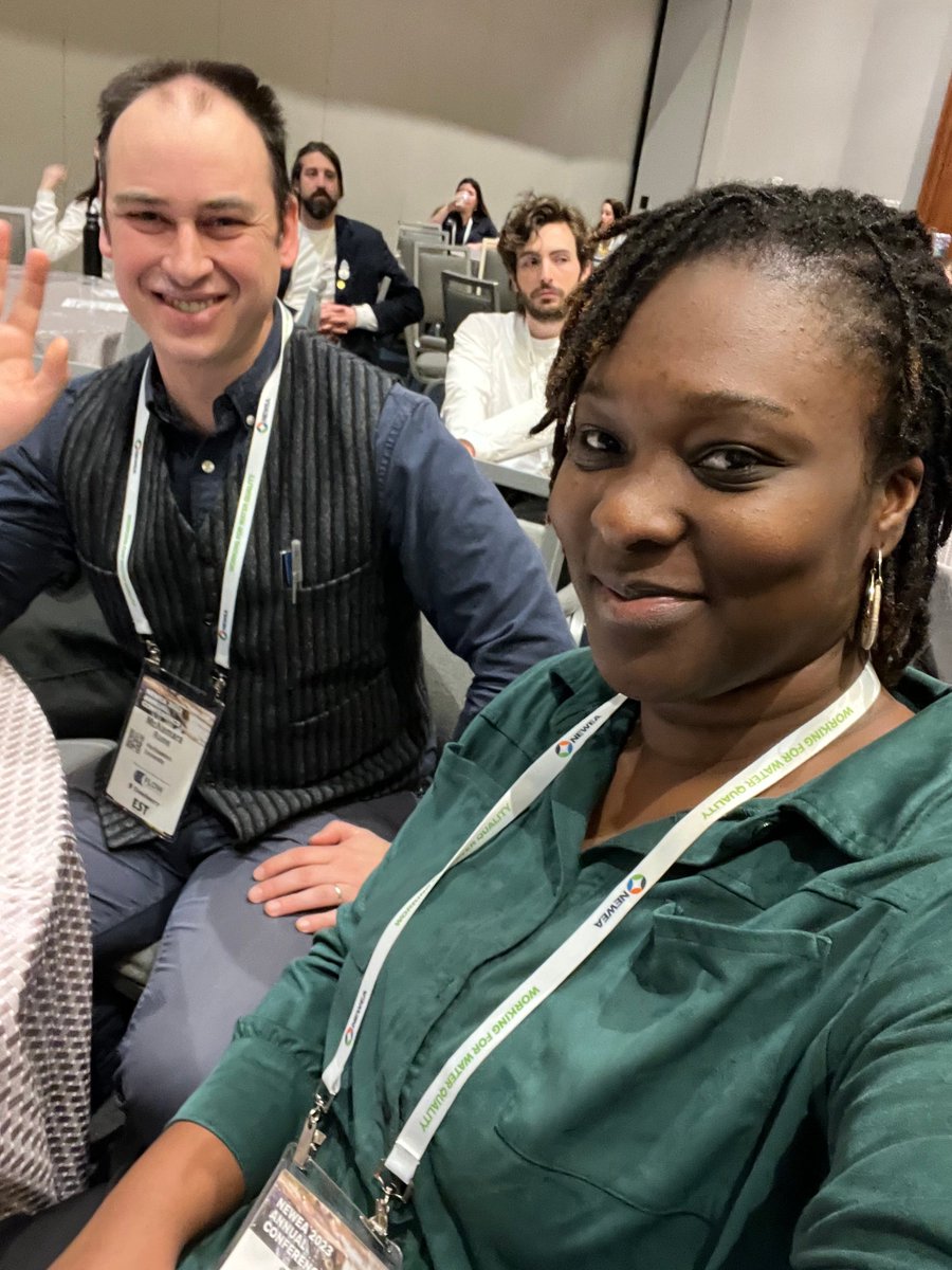 charlesriver's tweet photo. Thank you @NEWaterEnv for an inspiring, educational week! 🌊⛈️

Stormwater Program Manager Max Rome &amp; Rita Barron Fellow Sarah Traore attended the annual conference to learn about the latest advancements in stormwater management in our region. #NEWEA #stormwater #resilience https://t.co/vtjRLi36PA