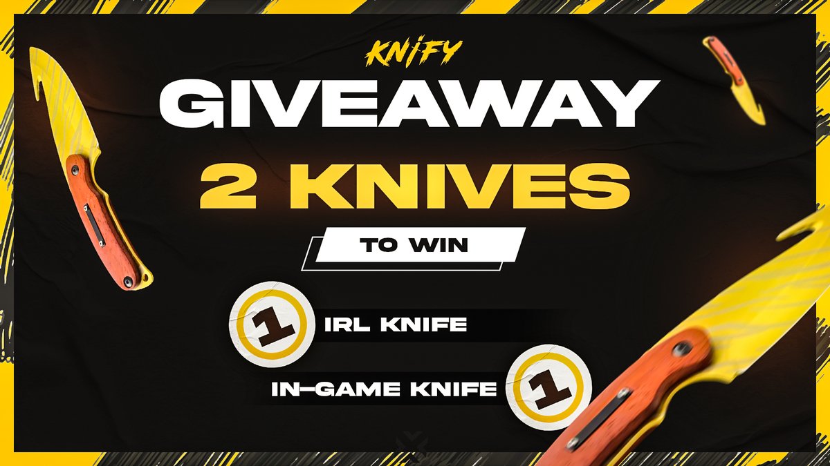 Together with <a href="/KnifyGG/">KNIFY</a> we are GIVING AWAY 🎁
--->
x1 Gut knife Tiger Tooth (Factory New) *in-game*
x1 Gut knife Tiger Tooth * real life * 

To enter: 👇

☑️Follow <a href="/SynchoCS/">Syncho</a> &amp; <a href="/KnifyGG/">KNIFY</a> 
☑️Retweet this post
☑️Tag 2 friends 

⌛️Rolling in 7 days
Good luck everyone 🍀