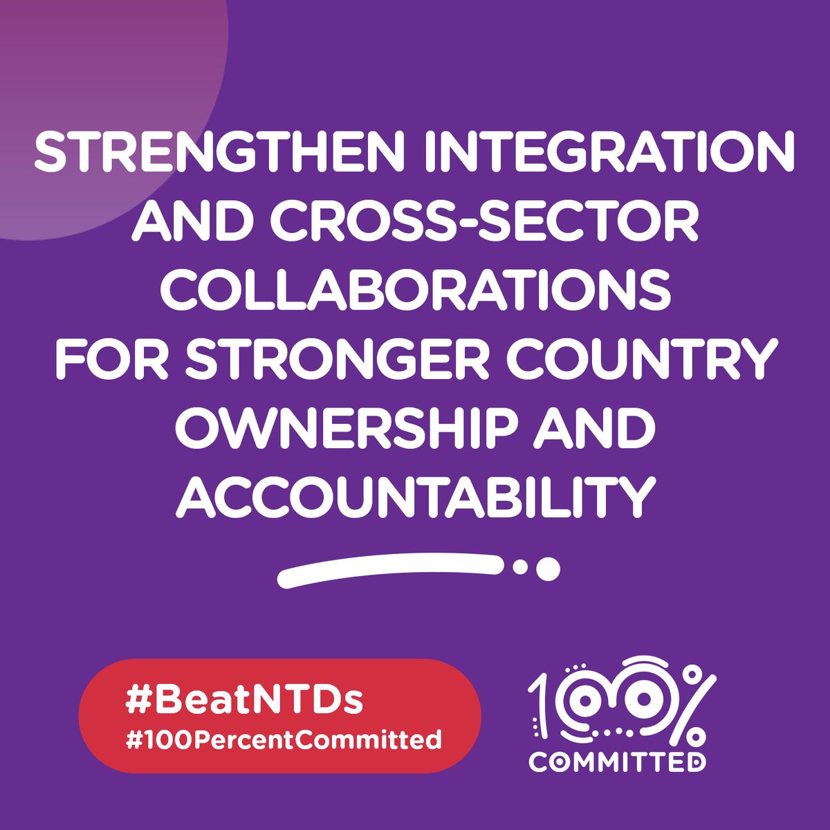 By working together, adopting people-centred approaches, and working across sectors in an integrated manner, we can end neglected tropical diseases and achieve the targets in the <a href="/WHO/">World Health Organization (WHO)</a> #NTD road map. #100percentCommitted to #BeatNTDs 

#WorldNTDDay <a href="/CombatNTDs/">Uniting to Combat Neglected Tropical Diseases</a>