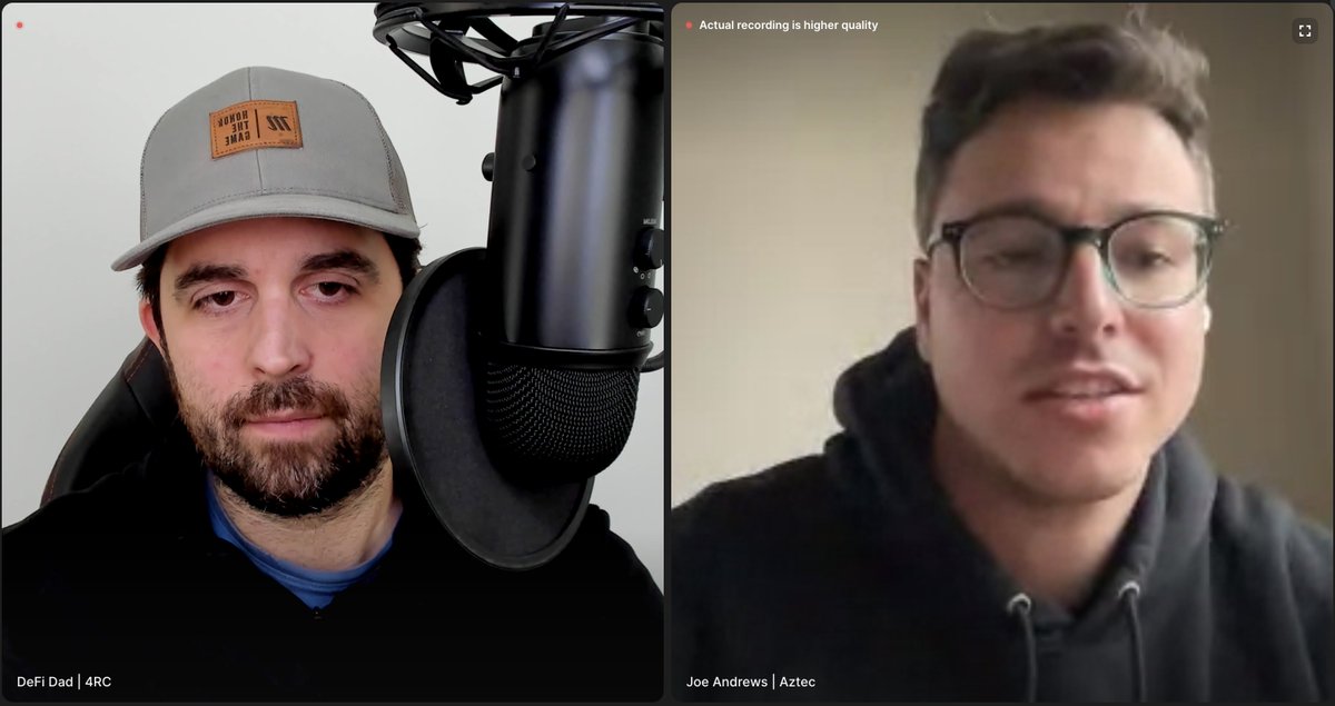 DeFi_Dad's tweet photo. What crypto project builds upon... 
✔️ Zero-knowledge tech
✔️ Ethereum L2s
✔️ DeFi
✔️ Privacy

This one--@aztecnetwork! 

Excited to share this episode soon with Joe Andrews from Aztec, one of the most important teams in crypto. https://t.co/vZ00yqTIQh