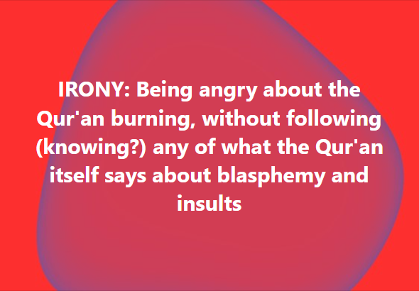 SiriuslyCold's tweet photo. The guidance in the Qur'an is very clear about how we should react to what is perceived as insults, blasphemy, or even mere disagreement. https://t.co/pvq5wOkQBd