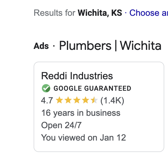 brandonwhite's tweet photo. Hello @GoogleAds, is this "X years in business" random? Can it be disabled or edited? In my settings, there is a field for "16 years in business", which is off. This biz is actually 60+ years old. https://t.co/yid3qIL44M