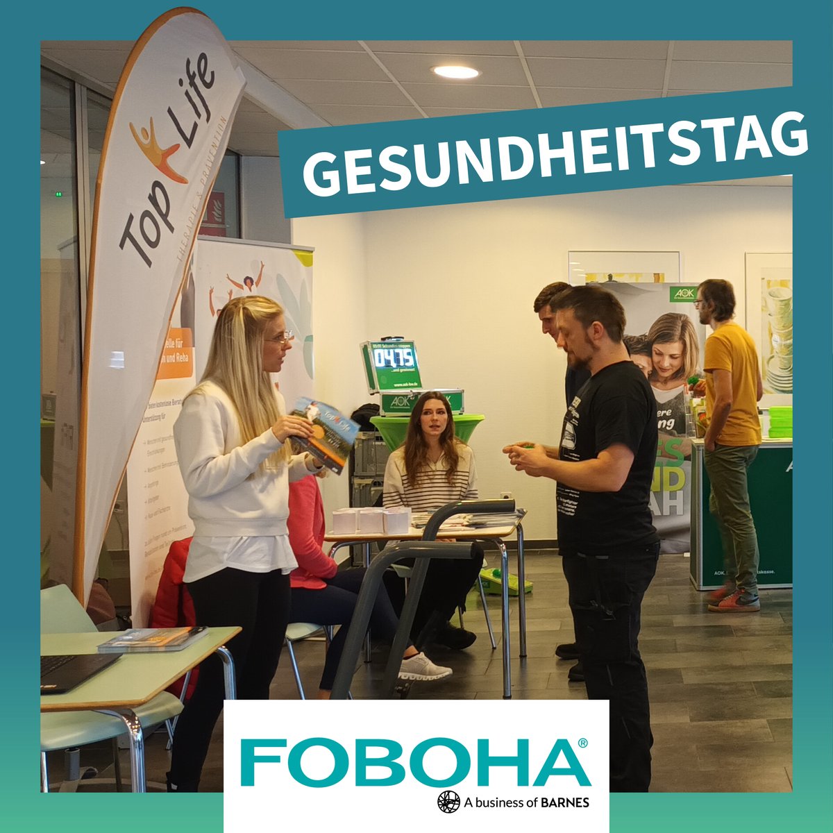 GesKinzigtal's tweet photo. Mitmachangebote, Informationen aus erster Hand und persönliche Kontakte – das alles bot der von uns organisierte Gesundheitstag bei FOBOHA. Mit dabei @dierente, @AOKBW und @DieTechniker. BGM ist eine Investition in jeden Mitarbeitenden! Mehr dazu unter https://t.co/Vh9aWtSEpQ https://t.co/sCabjaSGwJ