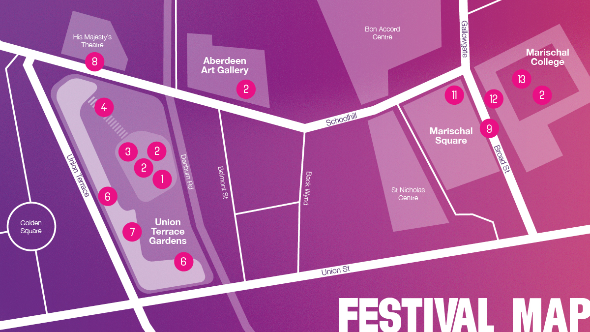SPECTRAaberdeen's tweet photo. Just 2 weeks to go until #SpectraABDN returns ✌ 

Planning ahead? Well we're excited to share this year's festival map, showing exactly where you'll findall of the amazing artworks from 9th - 12th February. 

Fancy a guide to what you'll be seeing? Time for a THREAD ⬇️ https://t.co/siJVJilDD3