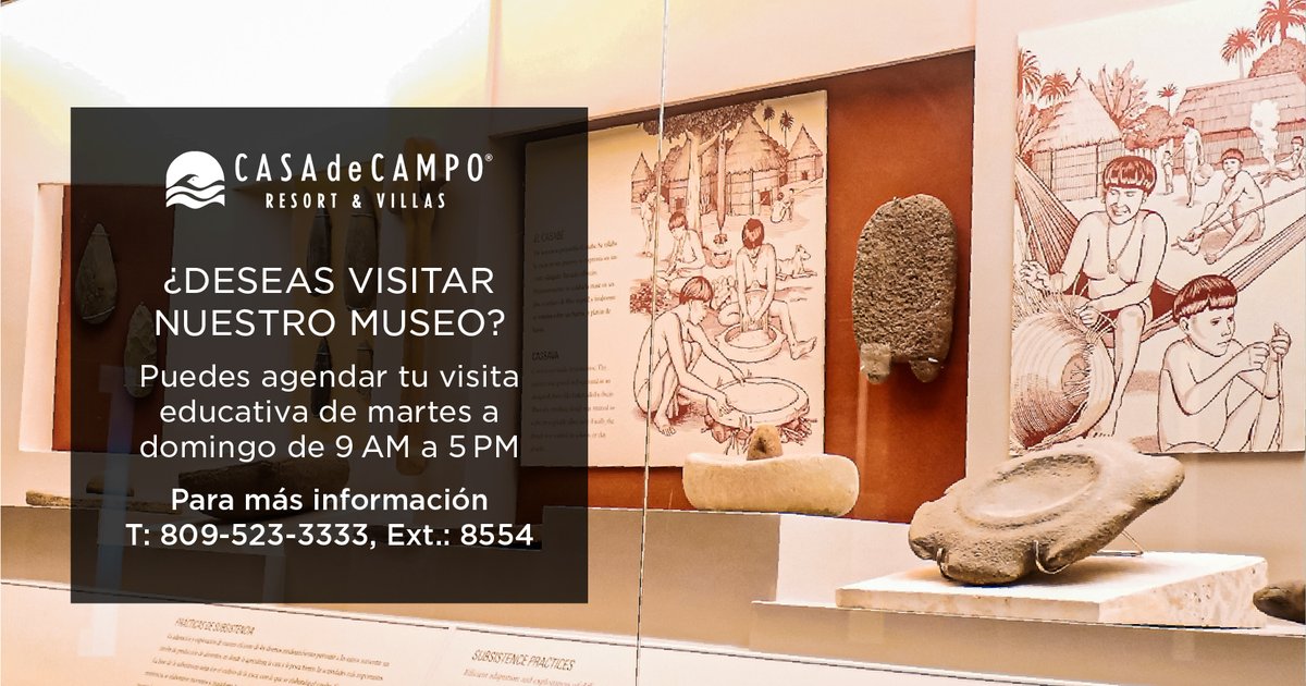 ¿Deseas visitar el Museo Antropológico #AltosdeChavon?

Puedes agendar tu visita educativa de martes a domingo de 9 a 5 pm.

¡Contáctanos!
☎️ (809) 523-8554

Más información aquí: casadecampo.com.do/es/experiences…