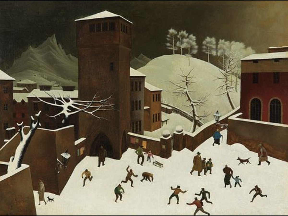 sim_barr's tweet photo. #Austrianpainter #FranzSedlacek 

“In my work I can say with #colors what I think of my contemporaries without being sent to a concentration camp”

#scenesofwinter #art #artist #painter #artists #artworld #ski #skiing #kunst #künstler #peinture #watercolorpainting https://t.co/81j1BPT1Oy