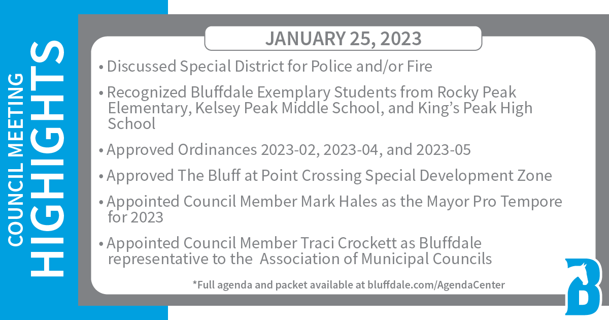 Bluffdale City tweet media