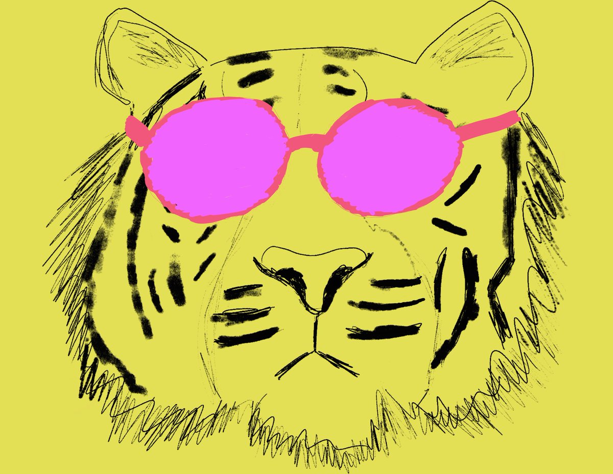 #cooltiger, #illustration, #scribble