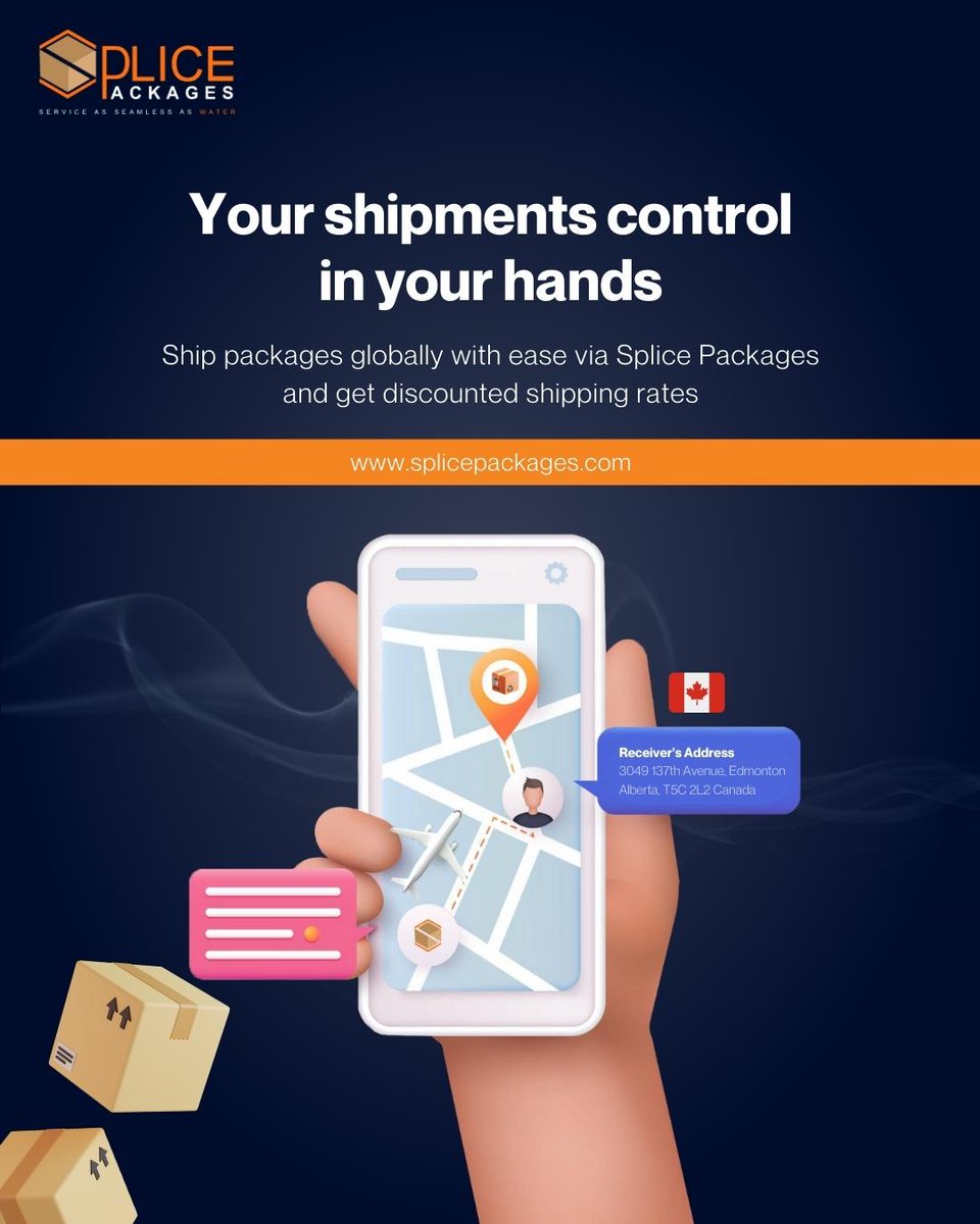 SplicePackages's tweet photo. Shipping from USA and assisting shoppers from every nook and cranny of the World 🌎✈️

Visit Now ➡️ https://t.co/WBccpmzzVQ

#shoponline #ShippingDiscounts #FastShipping #DeliveryServices #Shopaholic #ShopSmart #OnlineDeals #DiscountShopping #fashion #onlinedeals #Amazon #eBay https://t.co/pxTZzwlANG