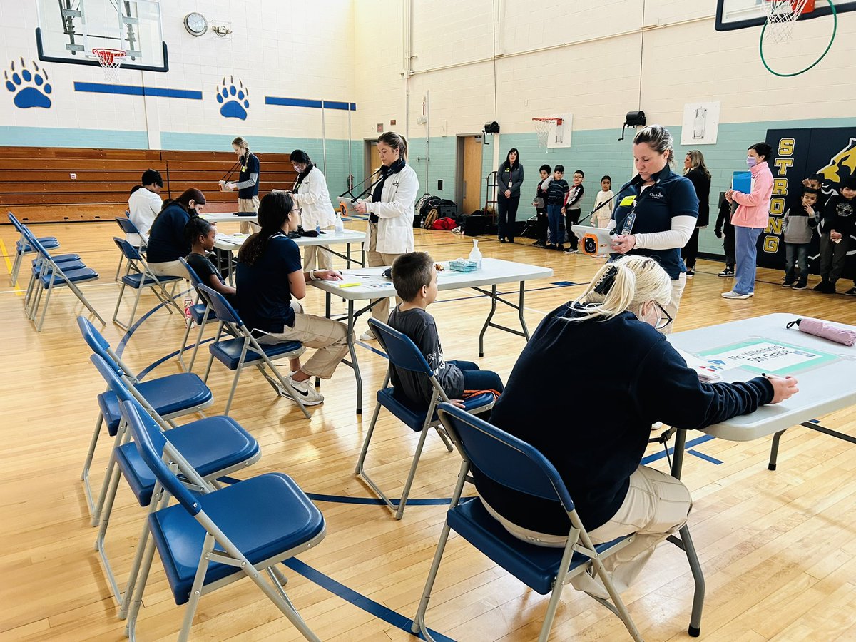 5 stars! 10s across the board! 20/20 for our partnership with Clarkson medical students helping to perform Vision Screenings with our students today! #OPSProud