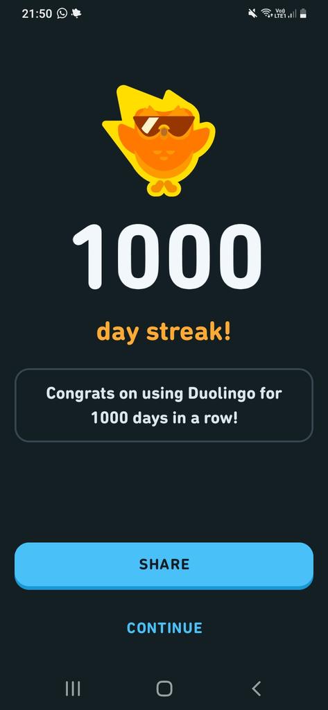 LanguagesFhs's tweet photo. Llongyfarchiadau i Amelia Janecka (Blwyddyn 11) 🥳🎉🏴󠁧󠁢󠁷󠁬󠁳󠁿 1000 days of language learning on duolingo, an amazing achievement! https://t.co/CKxokfEACa