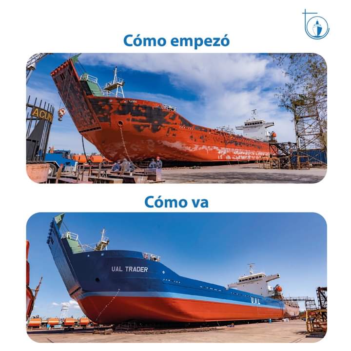 #tandanor #trabajoArgentino me alegra mucho ver como se pone de pie los Astilleros de Argentina.
Qué lindo que volvamos a estar en vanguardia 🇦🇷🇦🇷🇦🇷