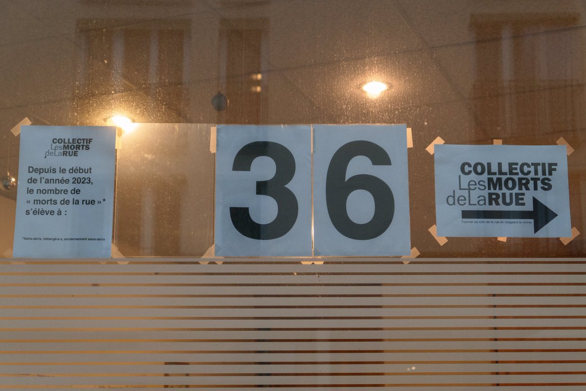 Mortsdelarue's tweet photo. Le mois de janvier n'est même pas encore terminé et le Collectif dénombre déjà 36 morts de la rue. 13 de plus en moins d'une semaine.
Notre liste est loin d'être exhaustive. https://t.co/xO4p6g9S1B