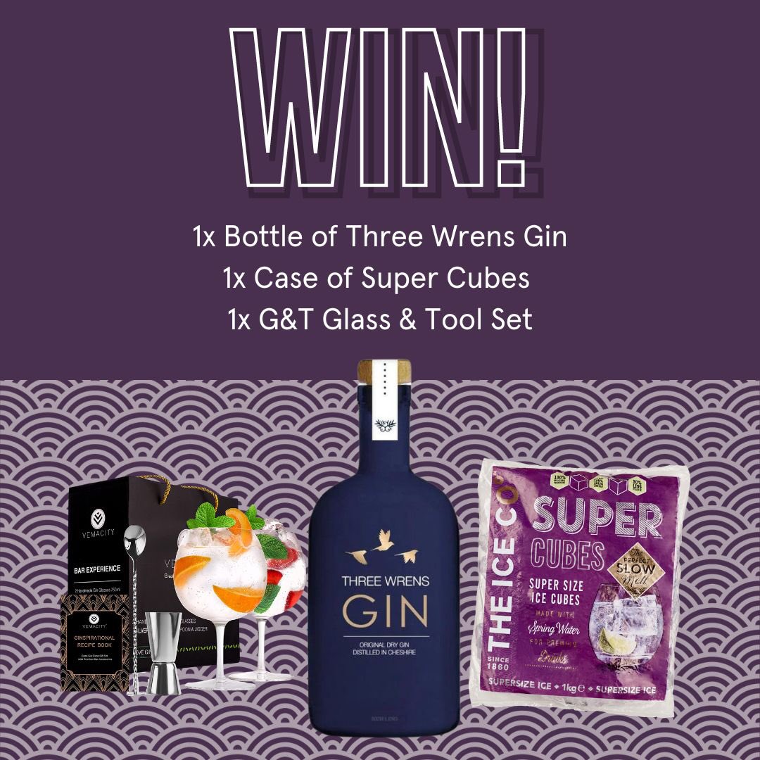 #WIN a Ginuary treat from The Ice Co &amp; Three Wrens Gin including:
 
x1 Bottle of Three Wrens Gin
x1 Handmade G &amp; T Glass Set
x1 Case of Super Cubes
 
To enter:
👍LIKE
🧊FOLLOW
🍹RETWEET
 
Get additional entries on IG &amp; FB #Competition closes 30.01.2023. T&amp;C’s apply. UK 18+ only