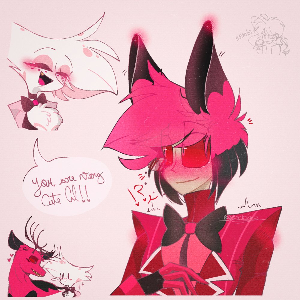 So beautiful to see him blushing~ 🦌💓

#HazbinHotel #HazbinHotelAlastor #HazbinHotelAngelDust #RadioDust