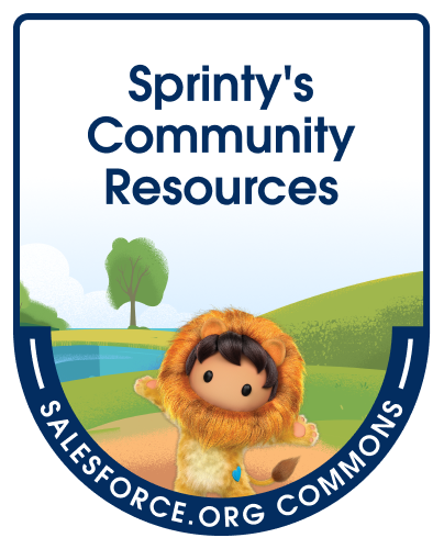 Announcing the latest <a href="/SalesforceOrg/">Salesforce.org</a>  #SFDOCommons volunteer project: Sprinty’s Community Resources! 

SCR is an online library of crowdsourced, community generated Salesforce tips &amp; best practices, curated for Nonprofits and Schools.

Explore today: sprintyscommunityresources.my.site.com/s/