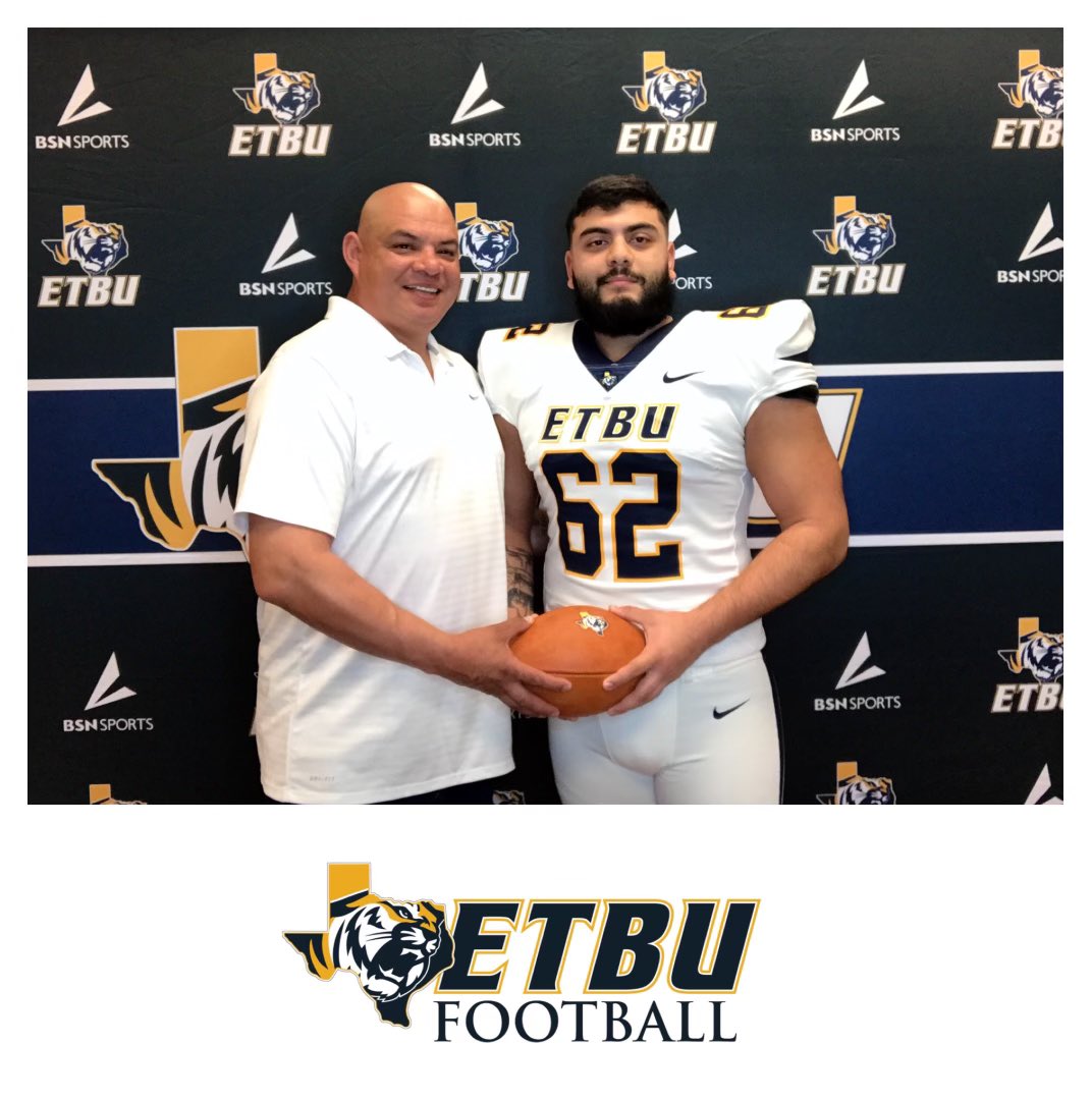 I’m extremely blessed to announce my commitment at East Texas Baptist University. <a href="/CraigFant66/">Craig Fant</a> <a href="/ETBUCoachRu/">Coach Ruzicka</a> <a href="/ETBUCoachQ/">Coach Q</a> <a href="/jkcoachc94/">Coach Collins</a> <a href="/bubba_sedlacek/">Bubba Sedlacek</a> <a href="/MikealMmiller/">Mikeal Miller</a>