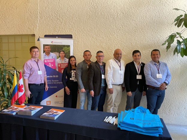 Présence marquée du <a href="/CCNBOfficiel/">CCNB</a> et du #cegepsaintjeansurrichelieu @CSTJean_Inter au   forum de l’Alliance du Pacifique de ⁦<a href="/CICan_EPE_AP/">CICan_EPE_AP</a>
⁩ Quelques représentants du Centro mineral de Boyacá en Colombie.