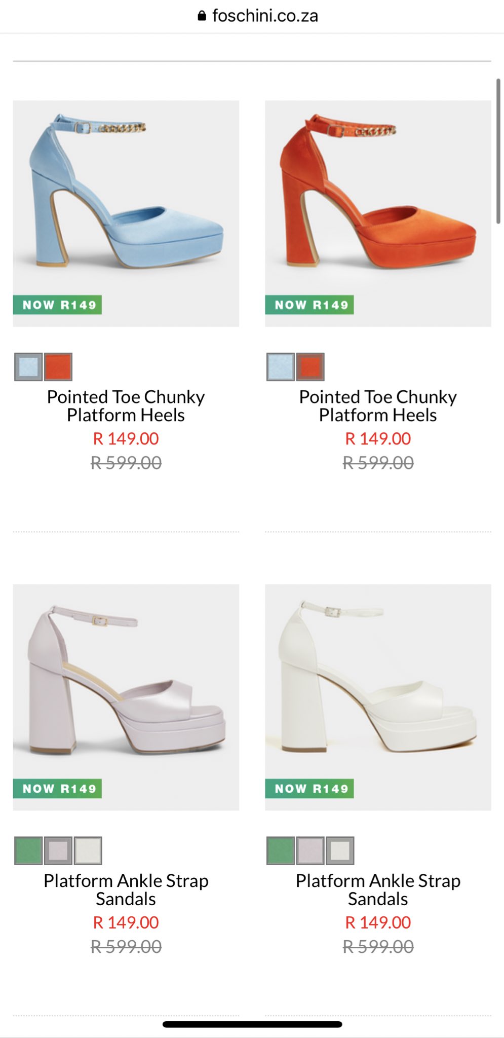 Foschini store latest shoes