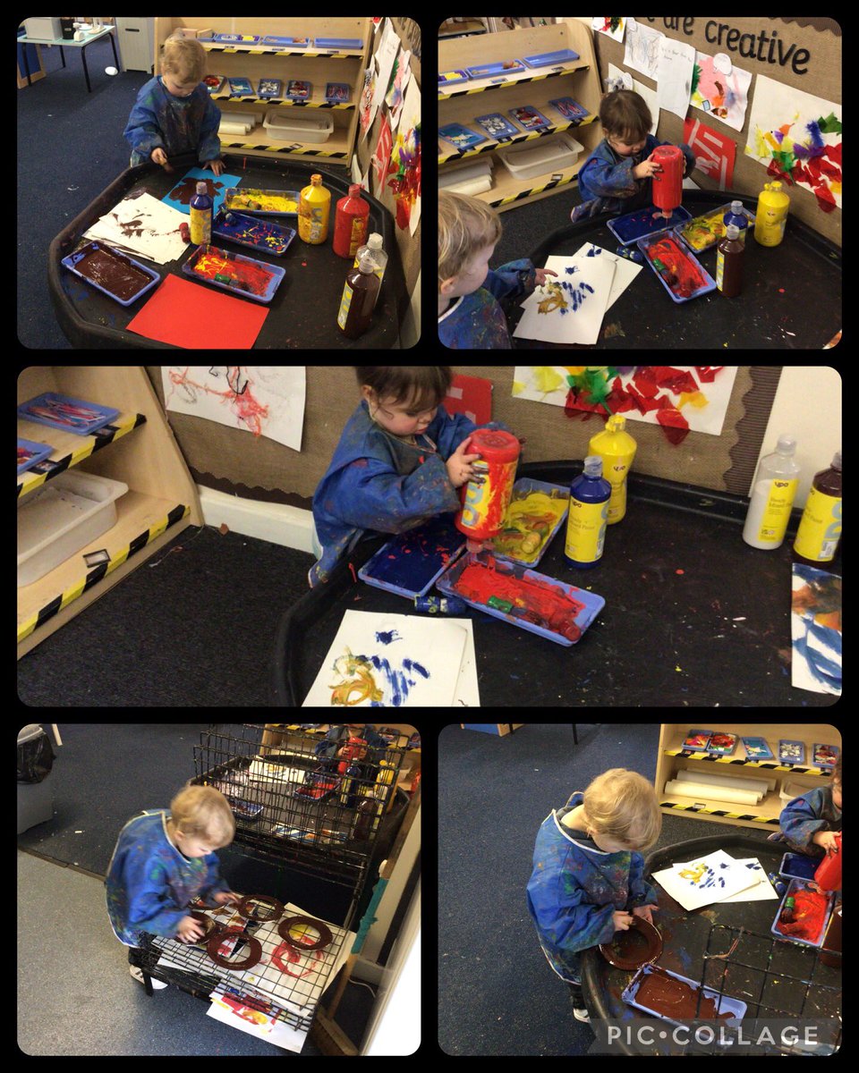 It was fantastic to see these two Pre Nursery using our painting area independently  today what superstars 🌟#earlyyears #EYFS #creative #expressivearts @RainbowEduMAT @MissKnipeREMAT @Shoreside1234 @MrPowerREMAT