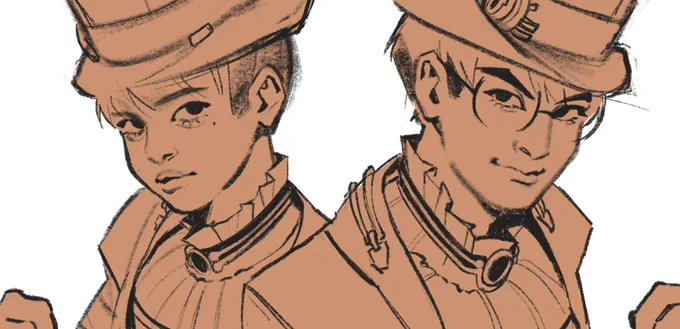 I actually prefer the sketch version because it looked more dynamic  