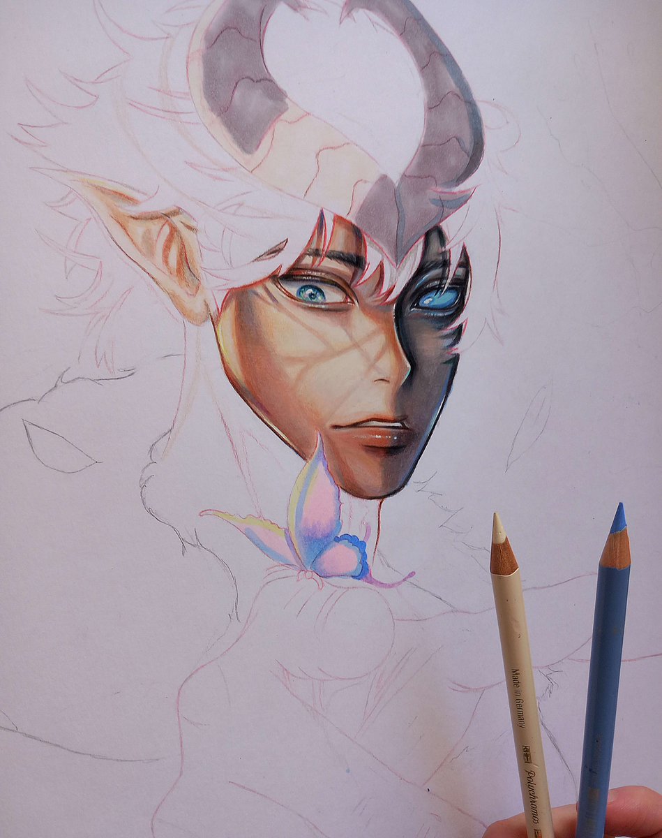 arabellaert's tweet photo. New Hachi drawing is in progress. Im taking my time to draw this piece quality and detailed as possible so I'm not rushing. It will be posted soon. Keep an eye on!(I'm praying for you vii ❤️)  #ether
@ether
 
@visionofviii
 
@SpiritEther
 
@CValley_ https://t.co/zPOge2KOM2