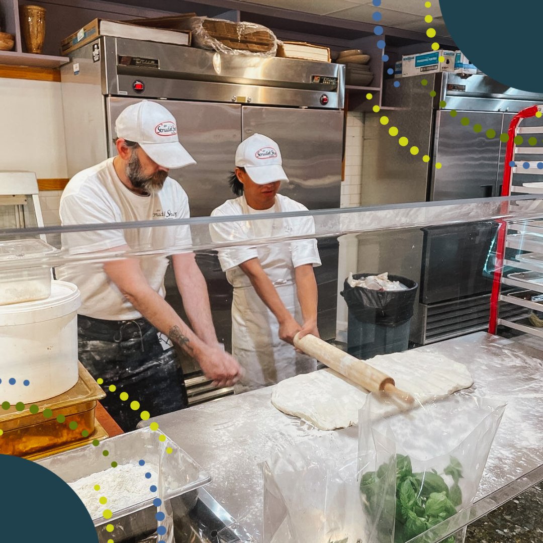 UofSC_LIFE's tweet photo. Student Spotlight Alert! Andro is a Junior with CarolinaLIFE and has officially begun his internship with The Strudel Shop in Columbia! Check out the Ham, egg, and cheese strudel he's learning to make! Good luck with your Internship this semester! https://t.co/ZbgfNy96Un