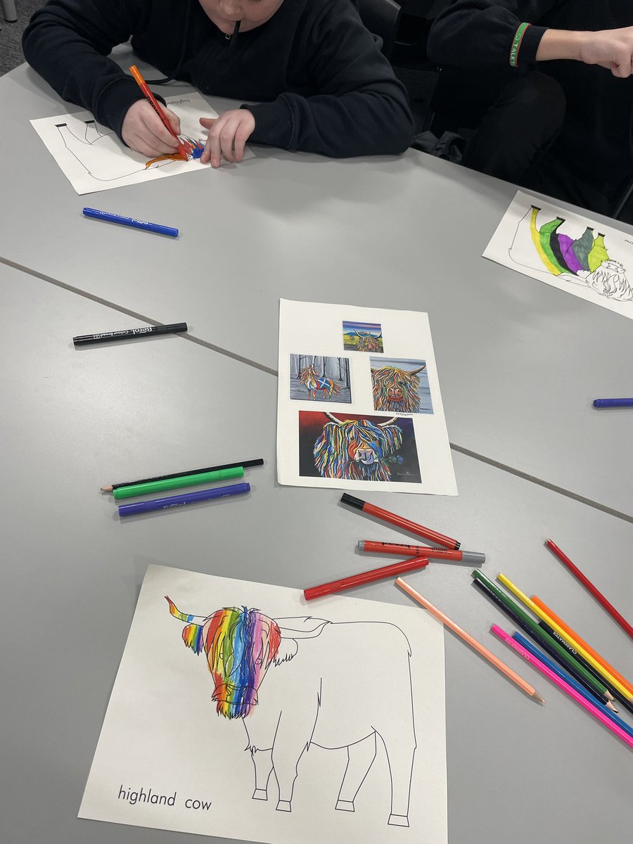 MusicQma's tweet photo. S2 SLC enjoyed a Scottish themed lesson. We designed our own #McCoo, watched the @EdinburghTattoo and enjoyed some Scottish food 😋 @QMAOfficial #BurnsNight #Haggis @irnbru 🏴󠁧󠁢󠁳󠁣󠁴󠁿🧡@stevenbrownART https://t.co/HnLELc8KhE