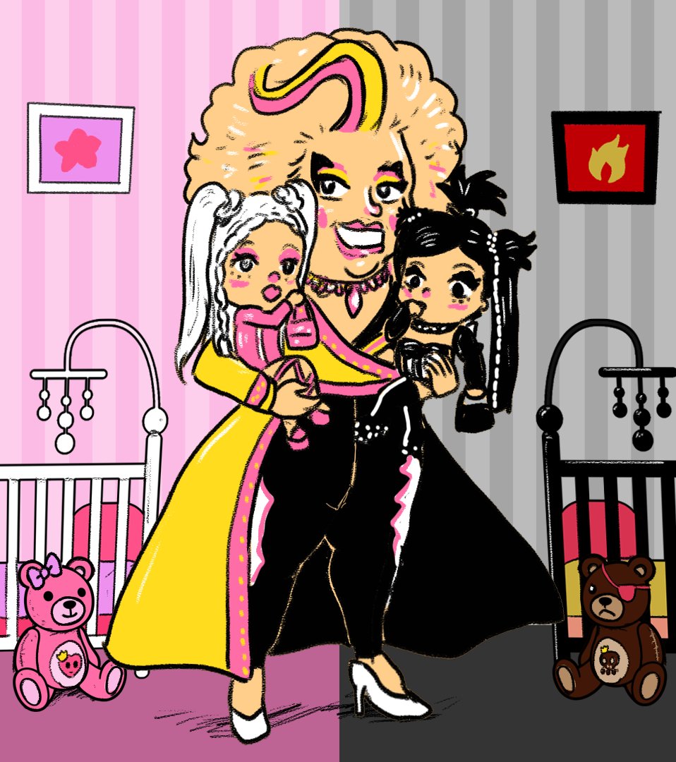 A beautiful family #dragrace #fanart #sugarandspice