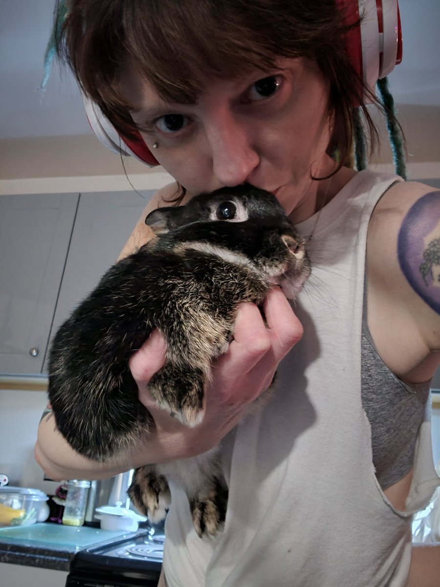 Enforced cuddle time!