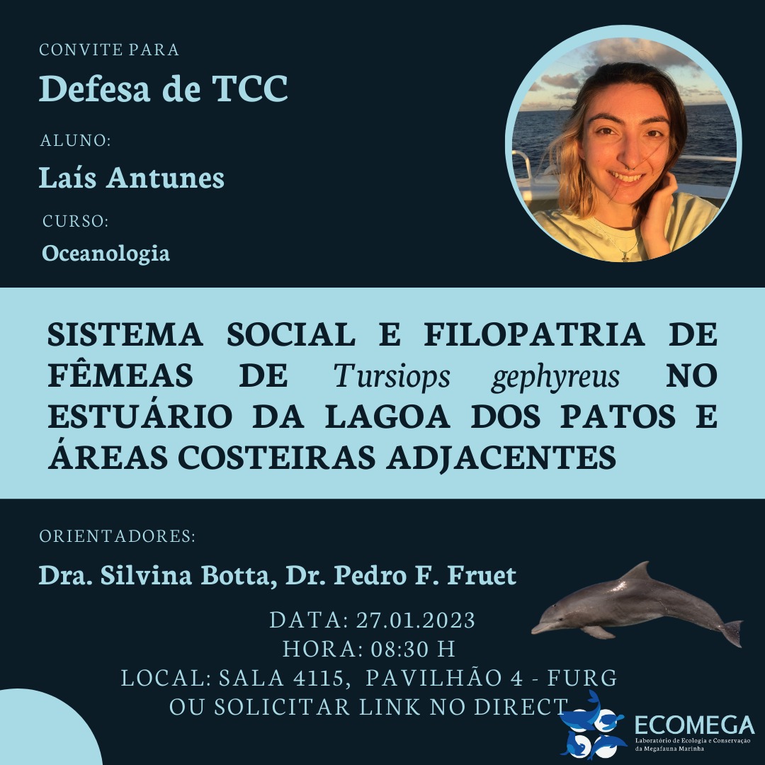 BotosLP's tweet photo. Amanhã tem apresentação de TCC no Projeto Botos! 🤓🐬💙

Nos envie uma mensagem se você tem interesse em assistir a apresentação online. 

@FURG https://t.co/yT6uRlz7j2