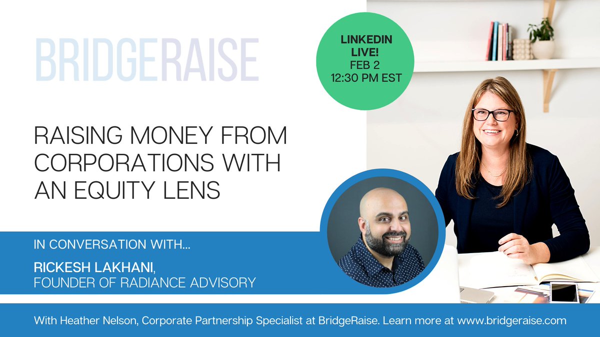 I invite you to join Rickesh @ConstantChanges and I for a LinkedIn Live where we discuss how you can assess your #corporatepartnerships from an equity point of view and some concrete examples of how you might shift the power dynamics. Learn more: bit.ly/408i91O