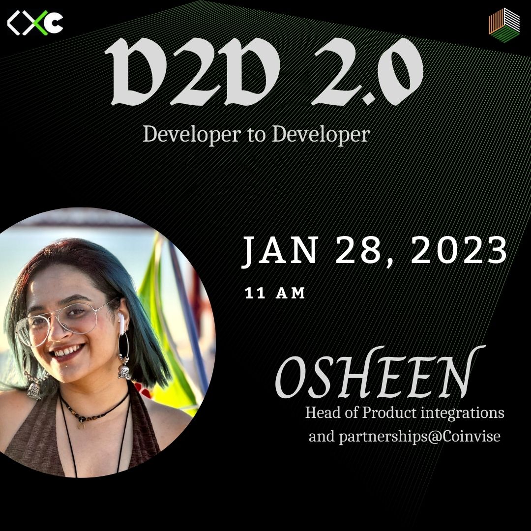 We are delighted to announce @Osh_mahajan as our speaker for D2D 2.0.

𝐎𝐬𝐡𝐞𝐞𝐧 will share her journey as a DevRel and will be giving us a session on '𝐈𝐧𝐭𝐞𝐫𝐝𝐢𝐬𝐜𝐢𝐩𝐥𝐢𝐧𝐚𝐫𝐲 𝐧𝐚𝐭𝐮𝐫𝐞 𝐨𝐟 𝐨𝐩𝐞𝐧 𝐬𝐨𝐮𝐫𝐜𝐞 𝐜𝐨𝐧𝐭𝐫𝐢𝐛𝐮𝐭𝐢𝐨𝐧'.