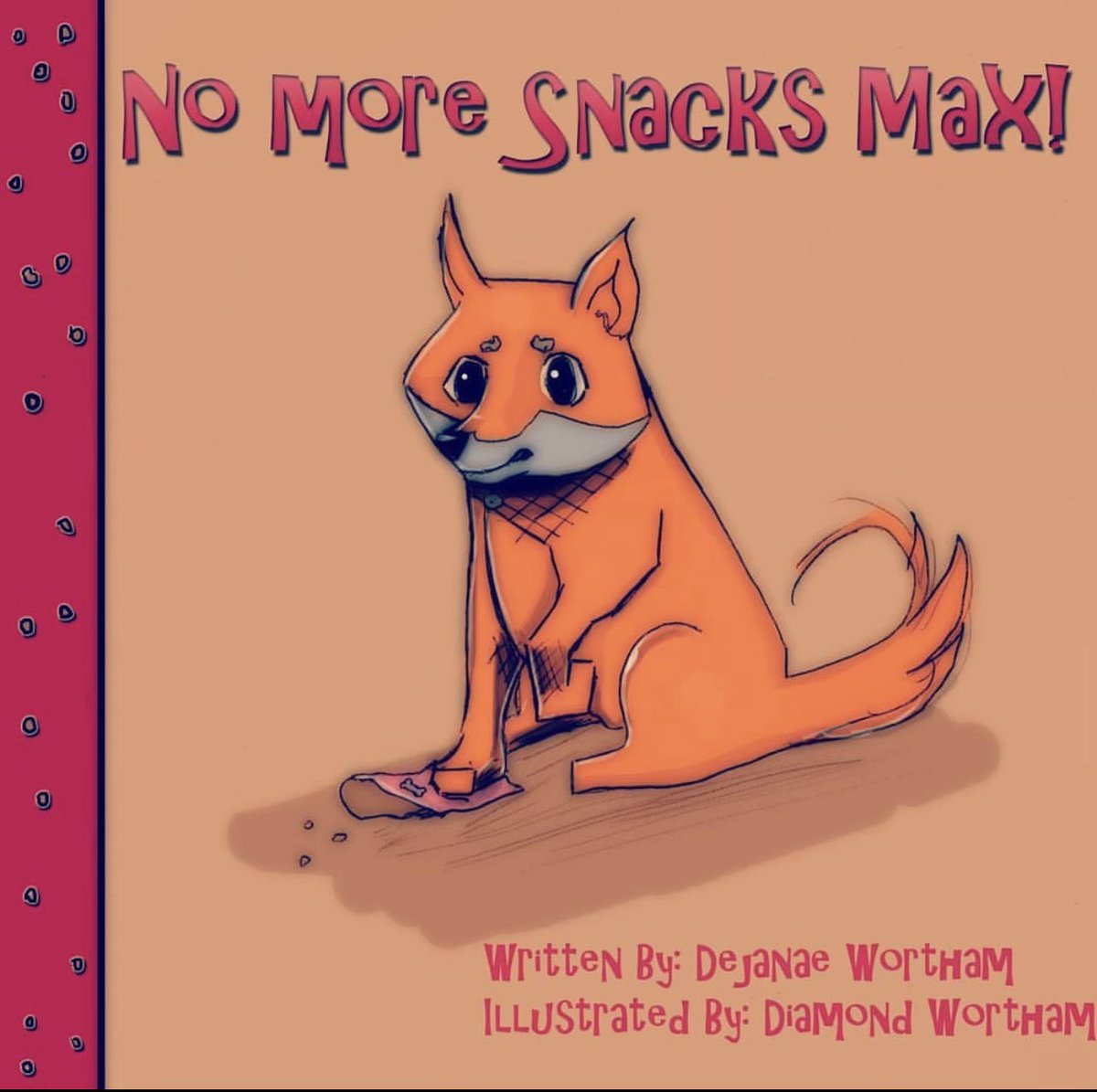 Max is a pup who loves snacks. Once his human says, "No more snacks, Max!" and hides them from him, he'll have to search around the kitchen and venture to the yard to hunt for them. Will Max ever find his snacks? #PB
 #KidLitPit