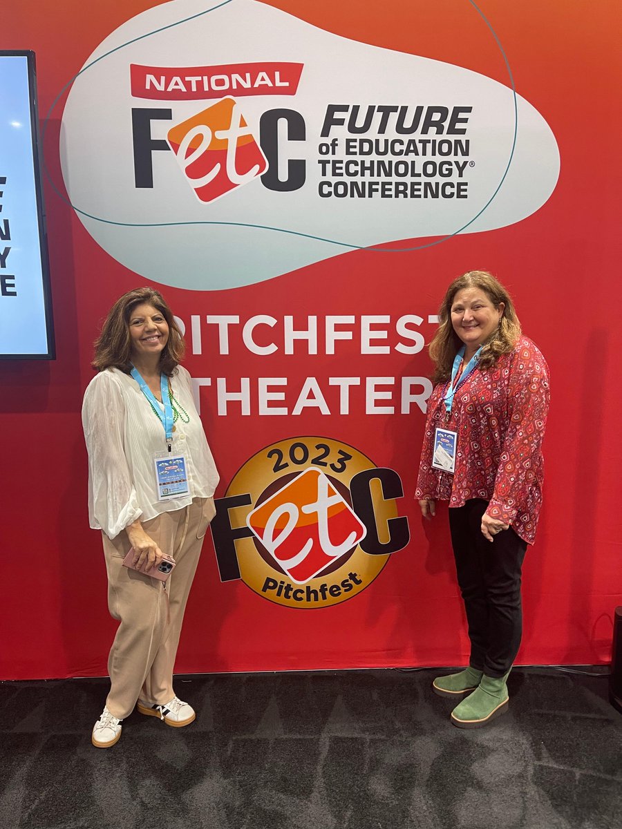 SuperDville's tweet image. We are happy to announce that we won second place in the #FETC PitchFest this year! 
Thank you to everyone for your votes and support! We are having a wonderful time in #NOLA this week at @fetc 

#connectededucators #innovativeeducators #edtech #SEL #education #FETC23 #edchat
