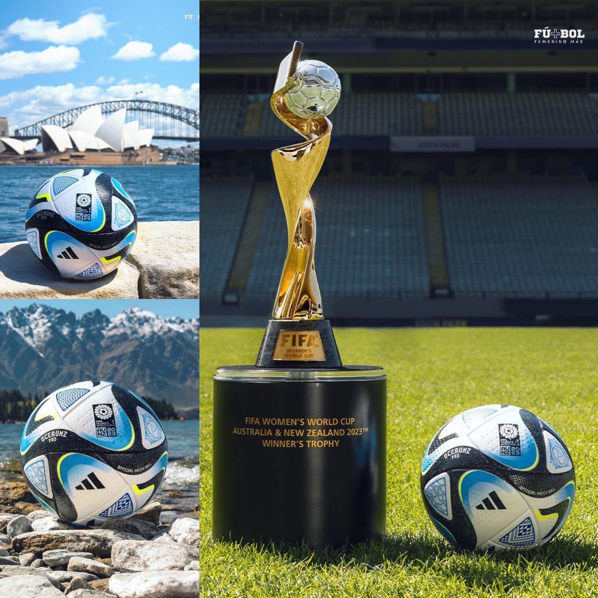 ¡OCEAUNZ! 🌊 ⚽️🤩

Oficialmente el nuevo balón de la Copa Mundial Femenina 2023. 

#VivimosTuPasión | #FútbolFemenino