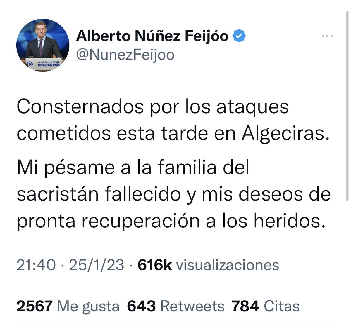 infovlogger36's tweet photo. Por favor @NunezFeijoo, explícanos por qué la mujer es asesinada y el sacristán fallece. Gracias. https://t.co/uiEjvvWHqS