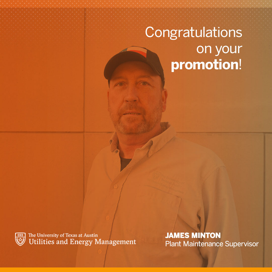 UT Austin Utilities on Twitter "We would like to congratulate James