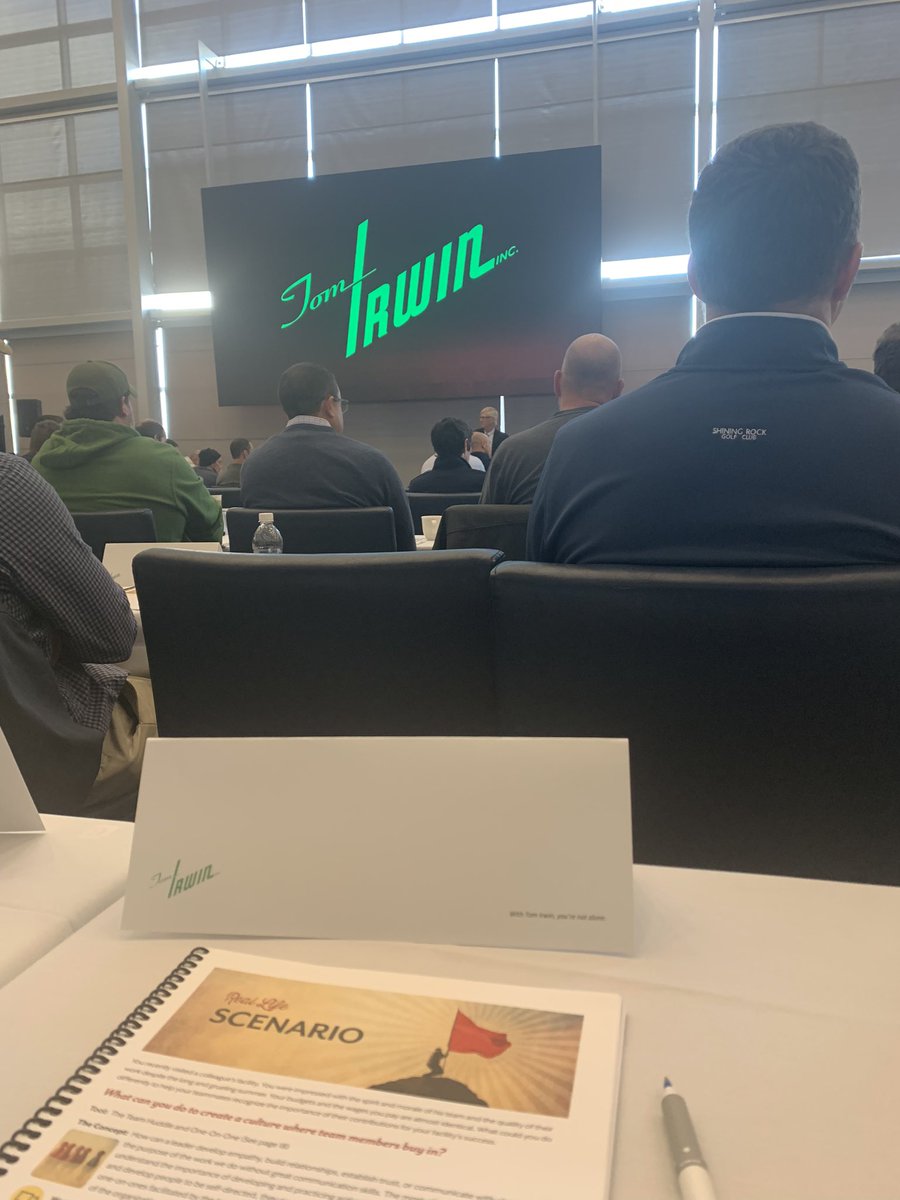 Great leadership conference with Tom Irwin today at Gillette Stadium. <a href="/TomIrwinInc/">Tom Irwin, Inc.</a>