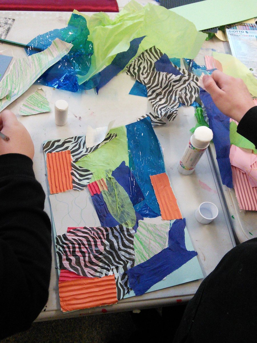 QuayAcademy's tweet photo. #makeandcreate @NationalGallery @DRETnews @Dret_Enrichment @QuayPrincipal Art clubs second task was inspired by Make and Create: a collage inspired by Henri Rousseau - some fantastic creativity https://t.co/WtfdsO8Vko