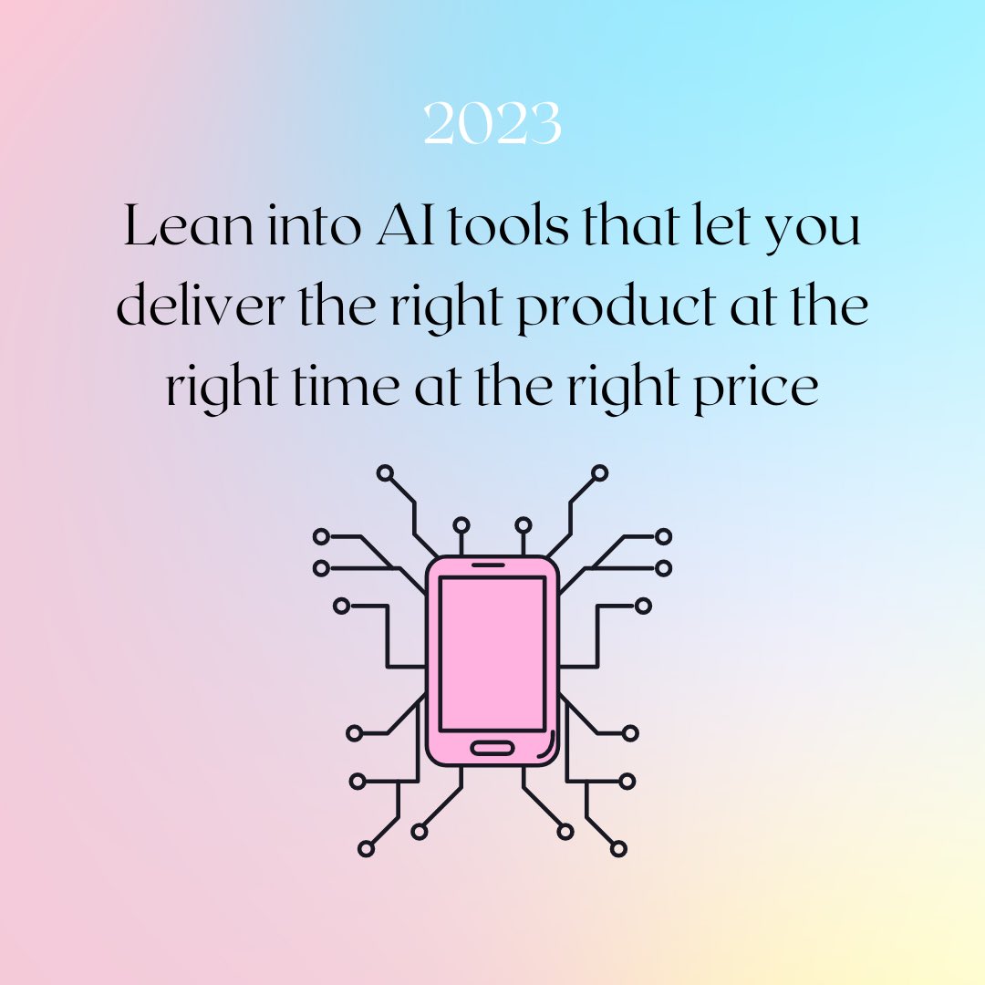 Shoppers are continuing to show price sensitivity across all income &amp; age levels worldwide. For 2023, lean into ✨artificial intelligence✨tools that let you deliver the right product at the right time at the right price to preserve margin, while helping you retain loyal shoppers