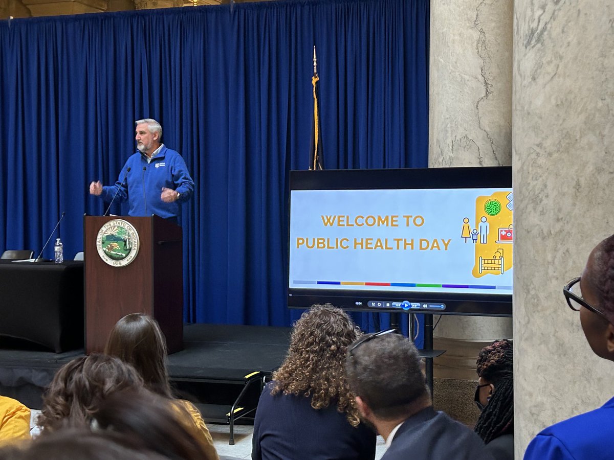 Thanks ⁦@GovHolcomb⁩ …for supporting public health in Indiana and the work of the Public Health Commission