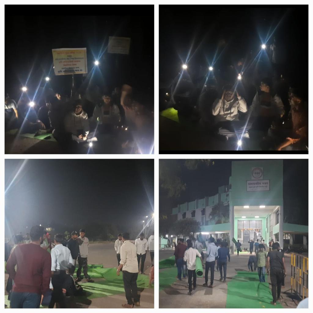 visitpruthvi111's tweet photo. #JusticeForAgrilEngg 
उन्हात, थंडीत आणि पावसात कृषी अभियंते त्यांच्या हक्कासाठी २ दिवसांपासून लढत आहेत.. तरीही राज्यसरकार दखल घेत नाही..@mieknathshinde @Dev_Fadnavis @CMOMaharashtra @mpsc_office @AjitPawarSpeaks @PawarSpeaks https://t.co/64n1CfTOU4