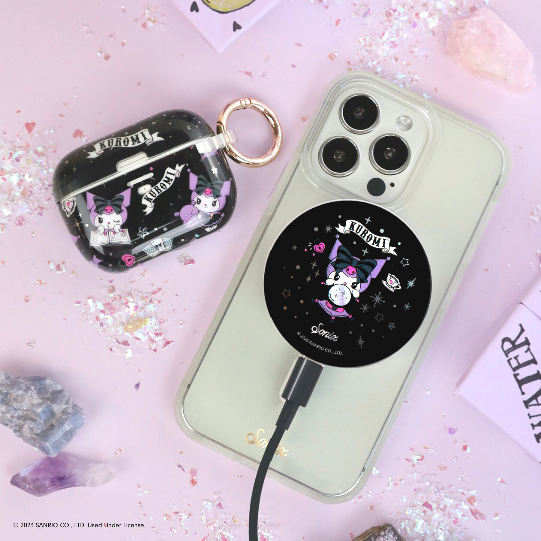 shopsonix's tweet photo. We're manifesting...KUROMI ๐ฎ A new addition to the Sonix x @sanrio collab! After many requests, Kuromiโข is back with her own AirPods case and MagSafeยฎ Charger โก๏ธ link in bio to shop!
#kuromi #sonixxsanrio #shopsonix #fortuneteller #black #purple #kuromicore #sanriofrie https://t.co/A5twspCl6X