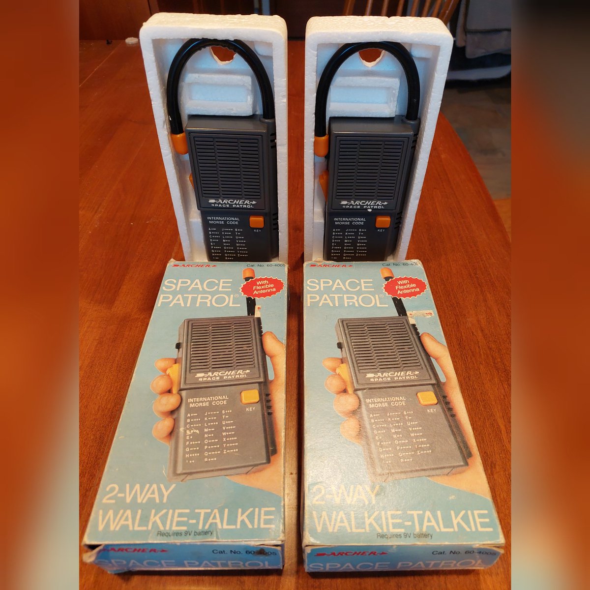SamParkerSenate's tweet photo. I got these Tandy/Radio Shack walkie-talkies for my birthday in 1982. One of the greatest gifts ever for a boy at that time. I took good care of them & they're practically still in mint condition. I'm saving them as part of my strategy to circumvent the #DigitalControlGrid. 🤣 https://t.co/RWdCi0nrId